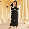 Morocco Lace Modest Fashion Muslim Robe Loose Islamic Maxi Dresses Abaya