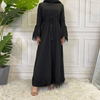 2022 Middle Eastern Muslim fashion women's lace stitching lace dress