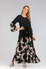 2022 European And American New Style Fashion Printing Mid-length-sleeved Loose Casual Plus Size Women's Dress