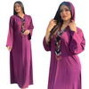  Dubai Prayer Dubai Kaftan Modest Long Sleeve cotton printing abaya