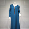  Modest Robe Femme Musulman Islamic Clothing Turkish Women Vetement Femme Kimono Dubai Prayer Clothes Kebaya Maleisie Maxi Dress Open Abaya