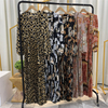 2022 AliExpress Amazon New Fashion Print Pleated Big Skirt Muslim Dress