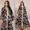  Modest Muslim Dress Embroidery Open Dubai Kaftan Islamic Clothing Borka Fabric Kimono Wholesale Fashion Abaya