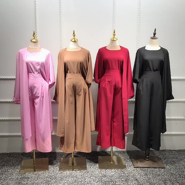 Middle East New Design Dubai Muslim Lady Modest Fashion Blouse Set