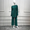Turkey Middle East New Design Dubai Muslim Lady Modest Fashion Blouse Set
