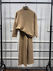 Modest Fashion Solid Color Casual Two-Piece Middle East Muslim Lady Blouse Set