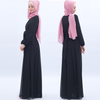 Muslim Women's Dress Chiffon Long Skirt Summer Arabian Solid Color Plus Size Women's Dress Custom Factory Price 02