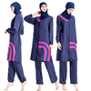 Conservative Swimsuit Suit Female Sportswear Large Size Loose Zipper Split Stitching Cross-border Foreign Trade