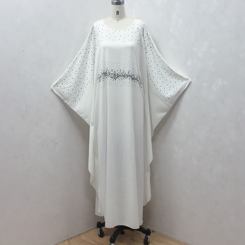  Bat Sleeve Abaya Turkish Dubai Muslim Caftan Modest Jalabiya Thobe Kaftan 2022 Kimono Arab Morocco Islamic Clothing Burka Prayer Women Maxi Dress Abaya