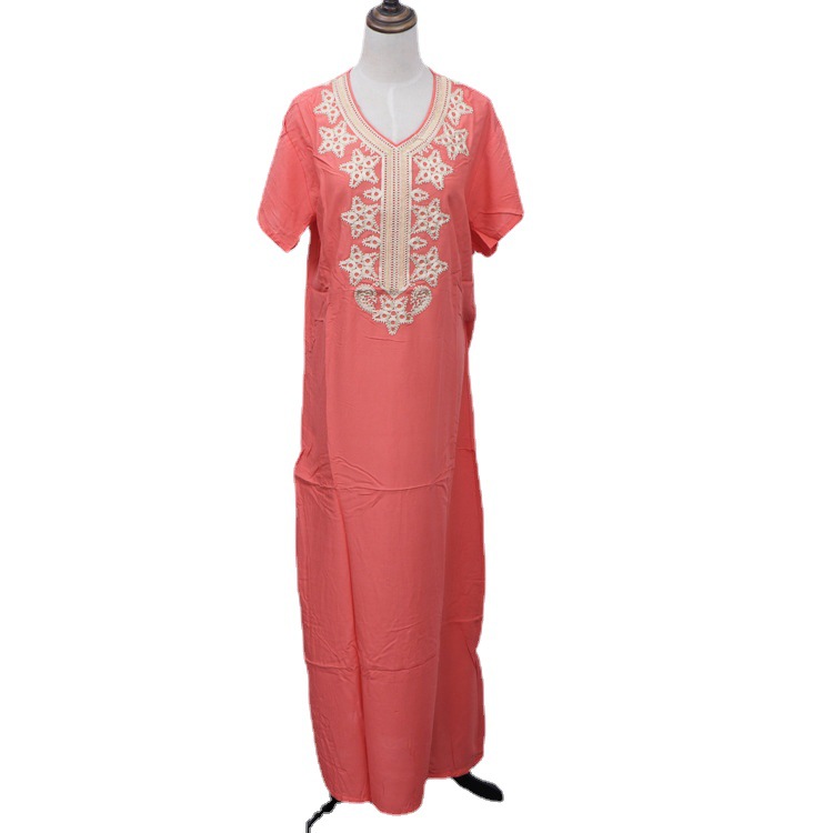 Wholesale Arabian Embroidered Robe, Muslim Clan Style Female Robe, Middle Eastern Ladies Dress