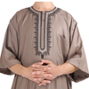Wholesale Cotton Linen Casual 2022 Design Muslim Loose New Arabic Men's Islamic Robe Thobe