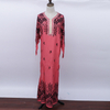Fashion embroidered Arabian long skirt, Muslim plus size long sleeve women dress, loose ladies skirt wholesale