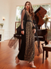 New Design Modest Lady Skirt Retro Dubai Maxi Dresses Muslim Islamic Dubai Women's Abaya