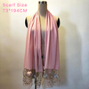 European And American Muslim Three-dimensional Flower Mesh Loose Lace Cardigan Robe without Headscarf