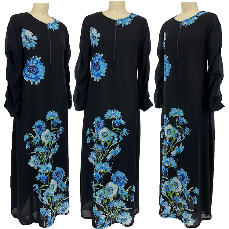  Kaftan Islamic Clothing Muslim Jalabiya Jilbab Burka Dubai Dubai 2022 Thobe Caftan Turkish Prayer Women Maxi Dress Abaya