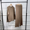 Casual Loose Modest Fashion Thick Two-Piece Middle East Muslim Lady Blouse Set