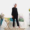 Summer Turkey Casual Loose Modest Fashion Middle East Muslim Lady Blouse Set