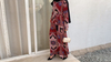 Arab Fashion Hui Long Dress Loose Big Size Retro Long-sleeved Muslim Dress