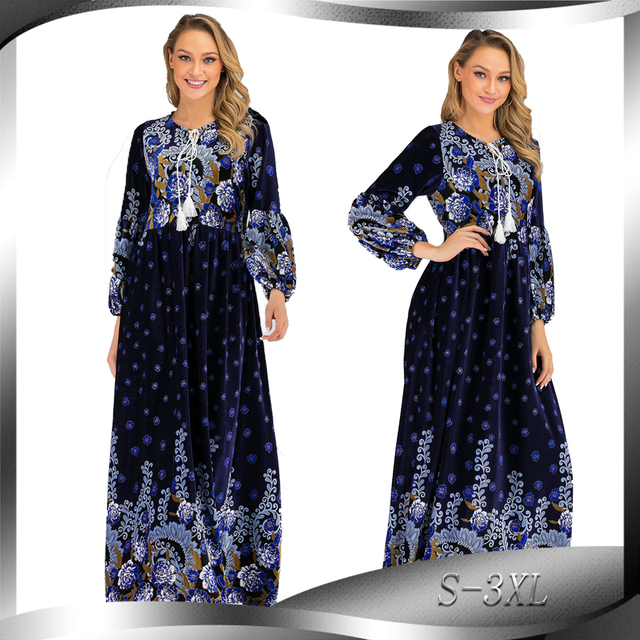 European And American Fashion Plus Size Women's Stitching Dress