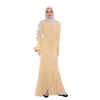 AliExpress Amazon Ebay Hot Sale Solid Color Ruffled Fishtail Bag Hip Long Dress