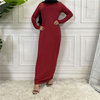 2022 Best selling new simple and fashionable women's pure color Muslim cardigan in the Middle East