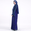 Long Sleeve Modest Fashion Lace Islamic Chiffon Muslim Maxi Dresses Best Selling Islamic Dubai Loose Abaya