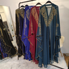 2022 Amazon Cross-border Explosion Muslim Abaya Hot Diamond Elegant Fashion Loose Robe