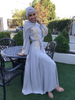 Bead Modest Fashion Best Selling Islamic Flower Muslim Robe Kimono Maxi Dresses Loose Abaya