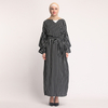 New Dubai Maxi Dresses Couture Modest Fashion Islamic Muslim Open Abaya