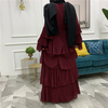 Amazon AliExpress Hot Sale New Fashion And Elegant Round Neck Cake Skirt Long Dress