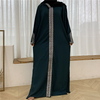 Muslim Turkish Dress Side Slit Hooded Long Dress, Worship Fashion Robe