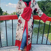 European And American Fashion Muslim Cardigan Hot Style, Middle East Embroidery Stitching Abaya