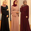 Online Modern Arabic Style Modest Fashion Islamic Dress Cheap Muslim Maxi Dresses Abaya