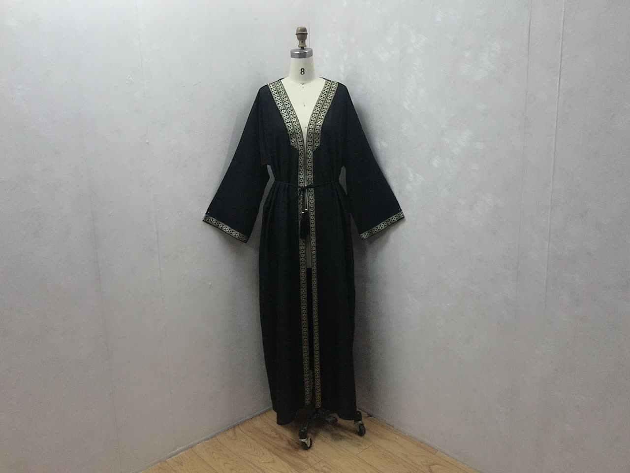  Modest Muslim Bat Sleeve Turkish 2022 Kimono Dubai Abaya Caftan Burka Jalabiya Arab Thobe Morocco Kaftan Islamic Clothing Prayer Women Maxi Dress Open Abaya