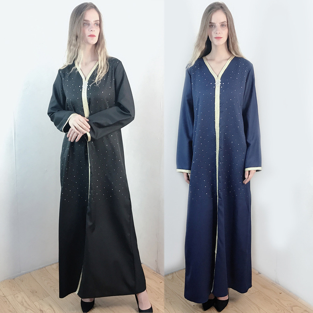  Islamic Clothing Muslim Arab Thobe Burka Abaya Caftan Jilbab Kaftan Dubai Bat Sleeve Modest Turkish Jalabiya Kimono 2022 Prayer Women Maxi Dress Open Abaya