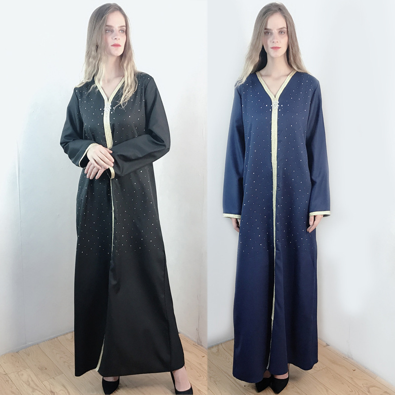  Islamic Clothing Muslim Arab Thobe Burka Abaya Caftan Jilbab Kaftan Dubai Bat Sleeve Modest Turkish Jalabiya Kimono 2022 Prayer Women Maxi Dress Open Abaya