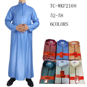 Casual Islamic Robe New Arabic Men's Wholesale Design 2022 Loose Muslim Thobe