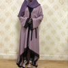  Open Abaya 2022 Bat Sleeve Arab Dubai Kaftan Muslim Burka Caftan Morocco Thobe Kimono Turkish Modest Islamic Clothing Jalabiya Prayer Women Maxi Dress Open Abaya