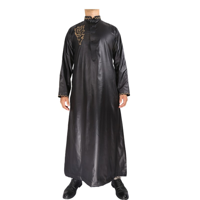 Muslim Casual 2022 Loose New Arabic Men's Islamic Robe Wholesale Design Thobe