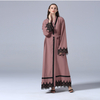 Hot Sale Foreign Trade Fashion Fashion Lace Long Dress Muslim Dubai Robe in Stock