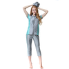  Fashion Swimwear Fabric Sportswear 2021 Women Sportswear Modest Muslim Islamic Clothing Swimwear Swimsuit Burkini