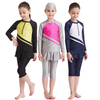  Sportswear Modest 2021 Full Cover Fabric Girl Islamic Clothing Swimwear 3 Pieces Muslim Fashion Kids Swimwear Swimsuit Burkini