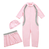  Islamic Clothing Sportswear Swimwear Girl 2021 Fashion Modest 3 Pieces Kids Fabric Muslim Full Cover Swimwear Swimsuit Burkini