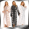 Explosive Muslim Women's Dress Cardigan Luxury Sequins Embroidery Lace Seamless Outer