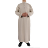 Middle East Wholesale New Arabic Men's Robe Stand Collar Muslim Islamic Thobe