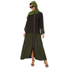 Cross-border Source of Middle Eastern Muslim Muslim Women's Dresses Plus Size Long-sleeved Women's Chiffon