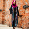 Chiffon Loose Sequins Islamic Robe Arabic Plus Size Modest Fashion Muslim Maxi Dresses Abaya