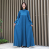  Jalabiya Dubai Muslim 2022 Dubai Jalabiya Kaftan Thobe Islamic Clothing Burka Jilbab Caftan Turkish Prayer Women Maxi Dress Abaya