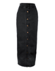 2022 Middle East Denim Modest Muslim Lady New Design Color Fashion Sheath Dress Ins Long Button Skirt