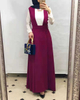 2022 Sheath Middle East Fashion Modest Ins Long Button Skirt